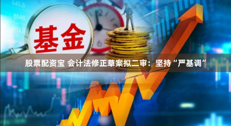 股票配资宝 会计法修正草案拟二审:坚持“严基调”